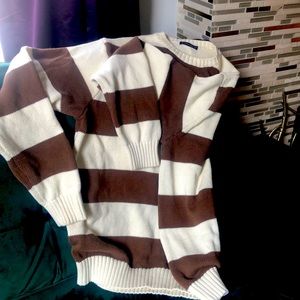BRANDY MELVILLE OS Brianna cotton thick stripe sweater